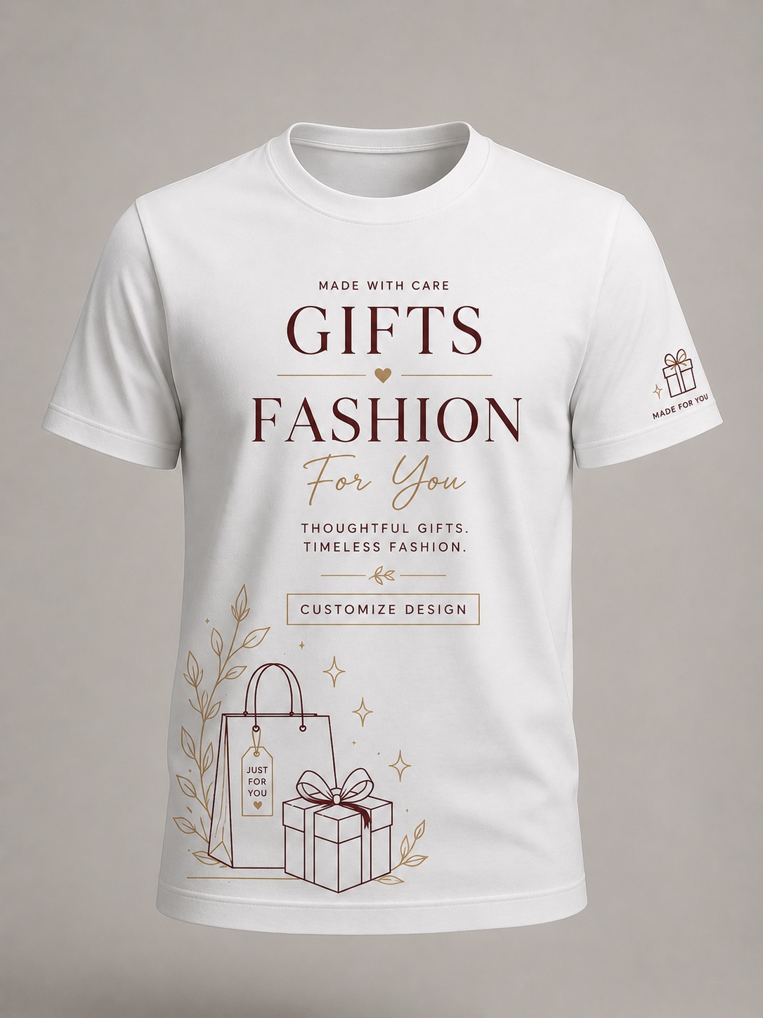 Polyster White Tshirt